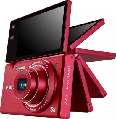 Компактный фотоаппарат Samsung MV800 (EC-MV800ZBPRRU) Red - общий вид