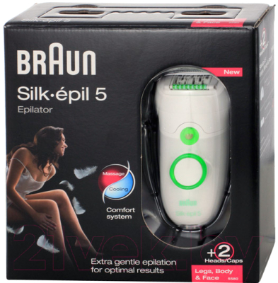 Эпилятор Braun 5580 Silk-epil 5 Legs, body & face