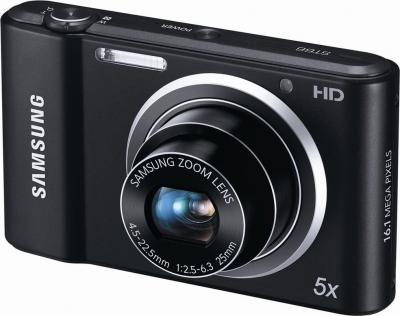 Компактный фотоаппарат Samsung ST66 (EC-ST66ZZBPBRU) Black - общий вид