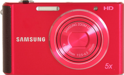 Компактный фотоаппарат Samsung ST76 (EC-ST76ZZBPRRU) Red - вид спереди