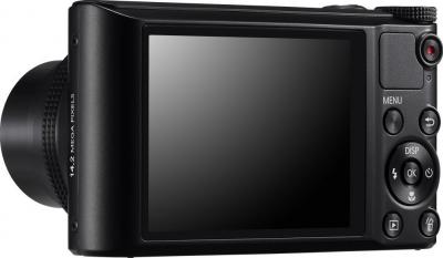 Компактный фотоаппарат Samsung WB150 (EC-WB150ZBPBRU) Black - вид сзади