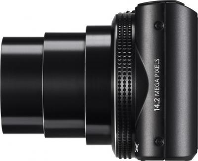 Компактный фотоаппарат Samsung WB150 (EC-WB150ZBPBRU) Black - вид сбоку
