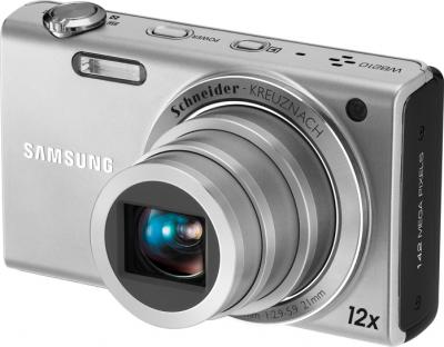 Компактный фотоаппарат Samsung WB210 Silver - общий вид