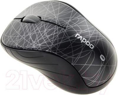 Мышь Rapoo 6080 (черный) - общий вид