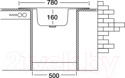 Мойка кухонная Kromevye EC 324 D