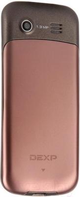 Мобильный телефон DEXP Larus M1 (бронзовый) - вид сзади