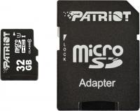 Карта памяти Patriot microSDHC (Class 10) 32 Gb + адаптер (PSF32GMCSDHC10) - 