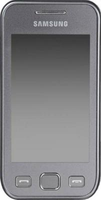 Смартфон Samsung S5250 Wave 525 Metallic Silver (GT-S5250 MSASER) - вид спереди