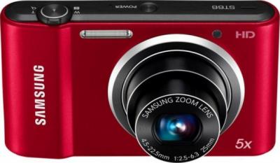 Компактный фотоаппарат Samsung ST66 (EC-ST66ZZBPRRU) Red - общий вид