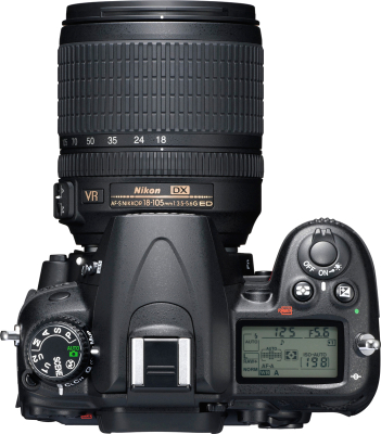 Зеркальный фотоаппарат Nikon D7000 Kit 18-105mm VR - вид сверху