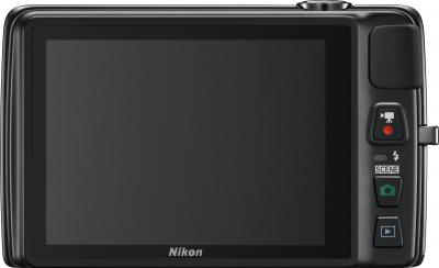 Компактный фотоаппарат Nikon Coolpix S4300 (Black) - вид сзади