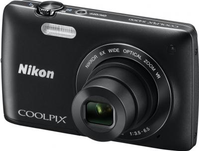 Компактный фотоаппарат Nikon Coolpix S4300 (Black) - общий вид