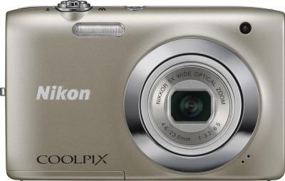 Компактный фотоаппарат Nikon Coolpix S4300 Silver - вид спереди