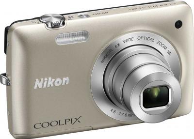 Компактный фотоаппарат Nikon Coolpix S4300 Silver - общий вид