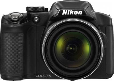 Компактный фотоаппарат Nikon Coolpix P510 Black - Вид спереди