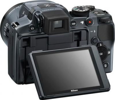 Компактный фотоаппарат Nikon Coolpix P510 Silver - вид сзади