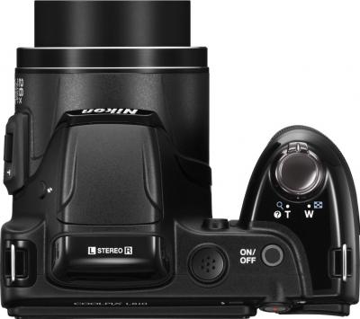 Компактный фотоаппарат Nikon Coolpix L810 (Black) - вид сверху
