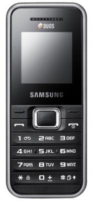 Мобильный телефон Samsung E1232 Black (GT-E1232 BKDSER) - вид спереди