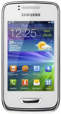 Смартфон Samsung S5380 Wave Y White (GT-S5380 PWDSER) - вид спереди