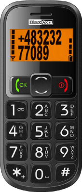 Мобильный телефон MaxCom ММ430ВВ - вид спереди