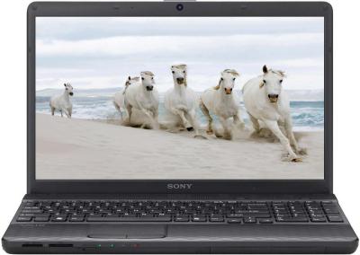 Ноутбук Sony VAIO VPCEH3S1R/B - спереди