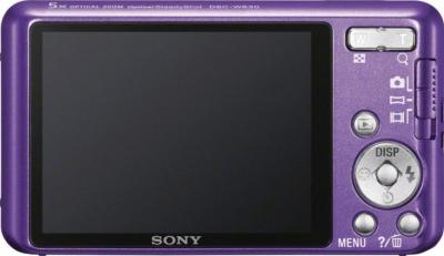 Компактный фотоаппарат Sony Cyber-shot DSC-W630 Violet - вид сзади