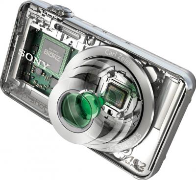 Компактный фотоаппарат Sony Cyber-shot DSC-WX50 Silver - общий вид