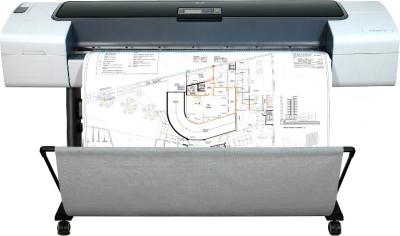 Плоттер HP Designjet T1120 (CK837A) - в работе