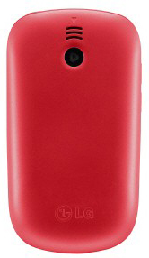 Мобильный телефон LG T500 Red - вид сзади