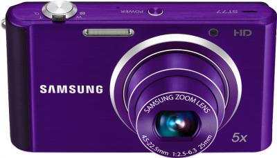 Компактный фотоаппарат Samsung ST77 Purple - общий вид