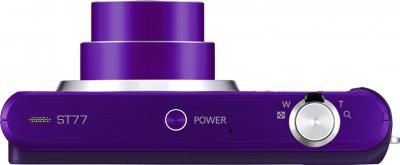 Компактный фотоаппарат Samsung ST77 Purple - вид сверху