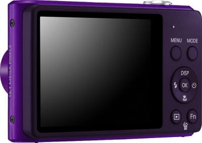 Компактный фотоаппарат Samsung ST77 Purple - вид сзади