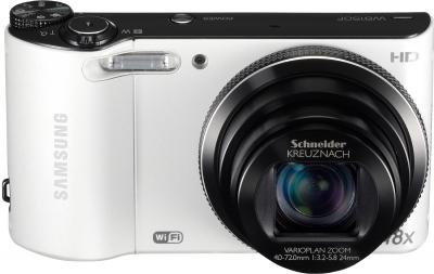 Компактный фотоаппарат Samsung WB150F White (EC-WB150FBPWRU) - общий вид