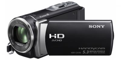 Видеокамера Sony HDR-CX190E - вид спереди