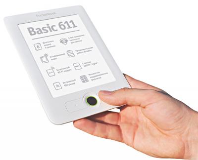 Электронная книга PocketBook Basic 611 White - общий вид