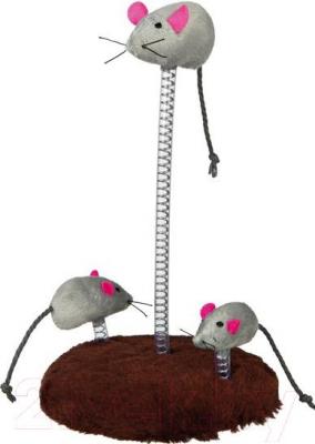 Игрушка для кошек Trixie Семья мышей на пружине 4070 - общий вид