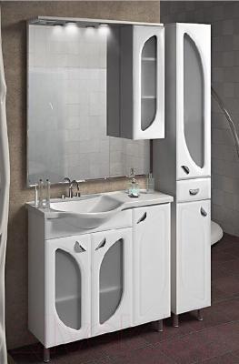 Шкаф-пенал для ванной Belux Лира П30-01К (белый, правый)