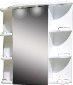 Шкаф с зеркалом для ванной Belux Кварта ВШ70 (правый)