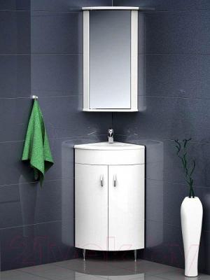 Шкаф с зеркалом для ванной Belux Микро ВУШ38 (правый)