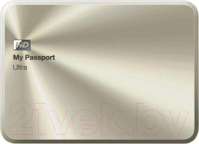 Внешний жесткий диск Western Digital My Passport Ultra Metal Gold 1TB (WDBTYH0010BCG)