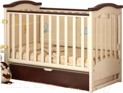 Детская кроватка Baby Dream Prestige 2 (ваниль) - реальный цвет модели - ваниль