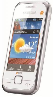 Мобильный телефон Samsung C3312 Duos White (GT-C3312 UWASER) - вид сбоку