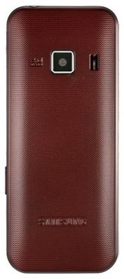Мобильный телефон Samsung C3322 Dual (красный) - вид сзади