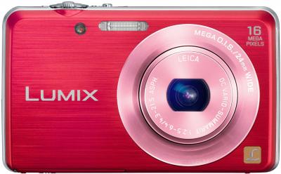 Компактный фотоаппарат Panasonic LUMIX DMC-FS45EE-R - общий вид