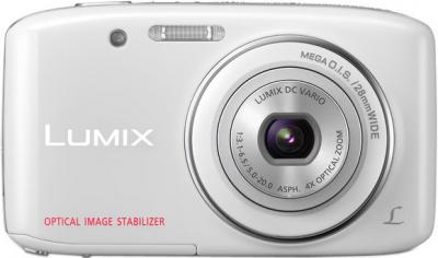 Компактный фотоаппарат Panasonic LUMIX DMC-S2EE-W - вид спереди