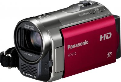 Видеокамера Panasonic HC-V10EE-R - вид спереди