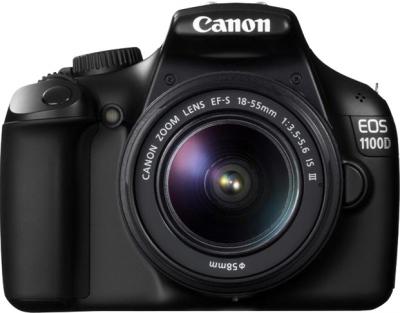 Зеркальный фотоаппарат Canon EOS 1100D Kit (18-55mm DC III) - вид спереди