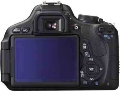Зеркальный фотоаппарат Canon EOS 600D B Kit 18-135mm IS - вид сзади