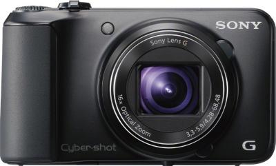 Компактный фотоаппарат Sony Cyber-shot DSC-H90 Black - вид спереди