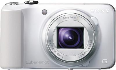 Компактный фотоаппарат Sony Cyber-shot DSC-HX10V White - вид спереди